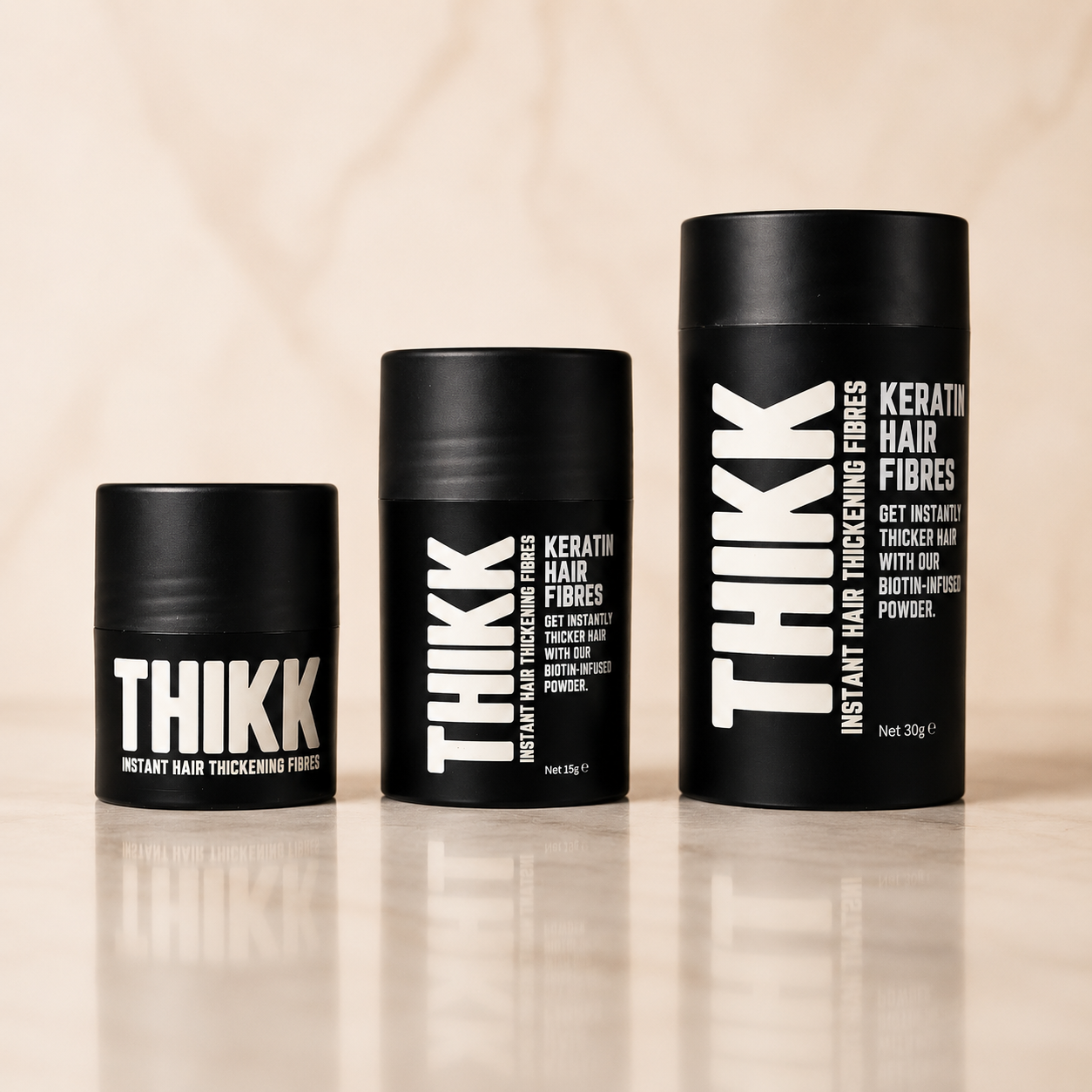 THIKK Keratin Hair Thickening Fibres with Biotin